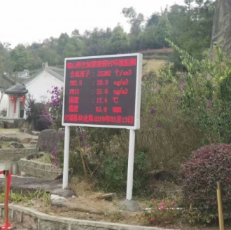 瑞山養(yǎng)生旅游度假村負氧離子環(huán)境監(jiān)測系統(tǒng)設(shè)備案例